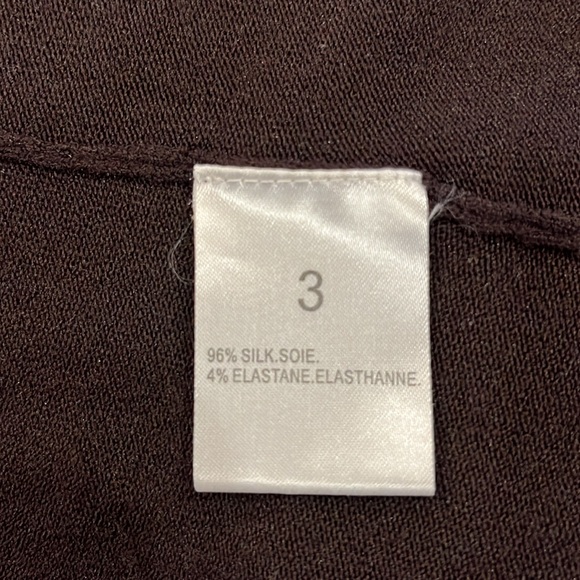 VGUC Nougat London dark brown long sleeve cardigan with beaded hook & eye close - Picture 7 of 8